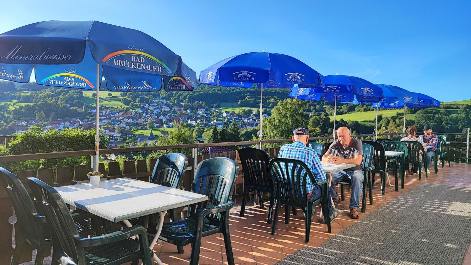 Cafe Pension Sonnenkanzel Staatsbad Brückenau Екстериор снимка